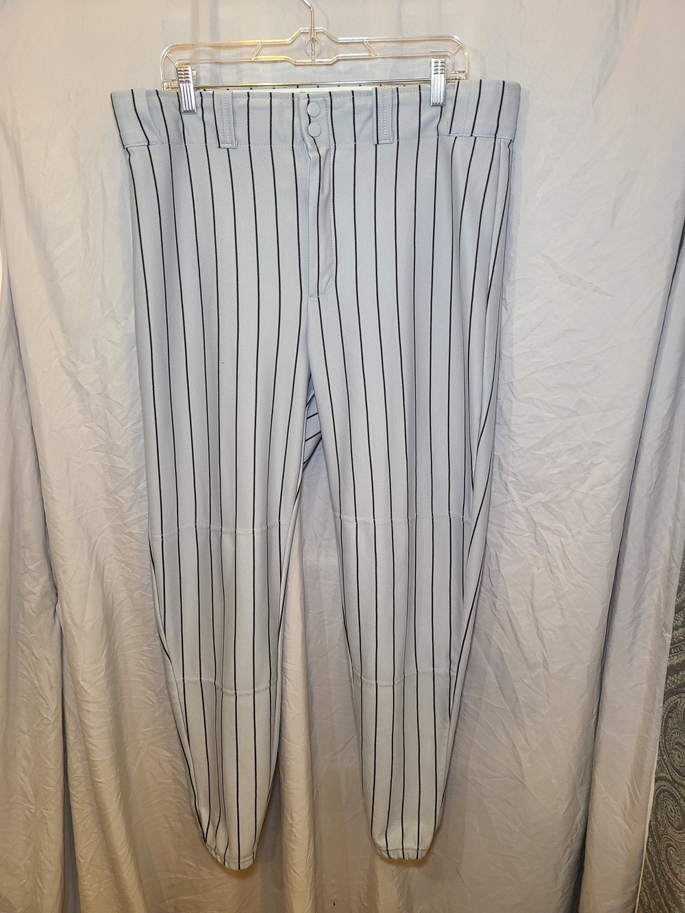 Wilson Men's Gray Baseball Pants with Black Pinstripes